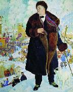 Boris Kustodiev Shalyapin oil painting